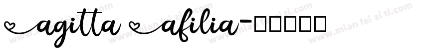 Agitta Afilia字体转换